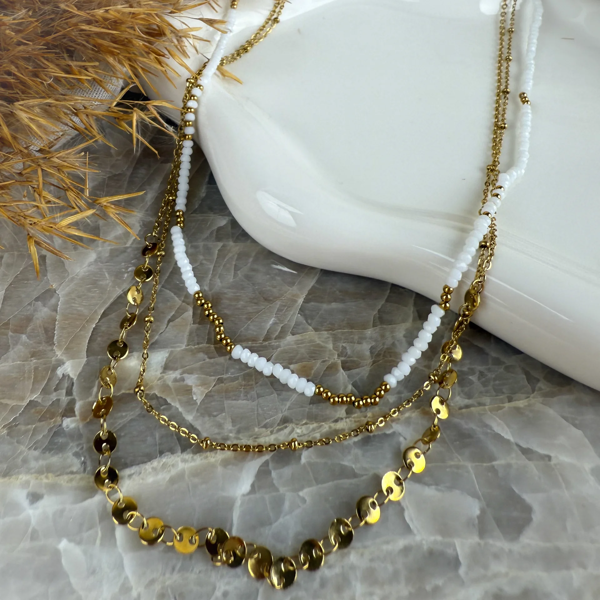 Aria Necklace Gold - Afbeelding 2