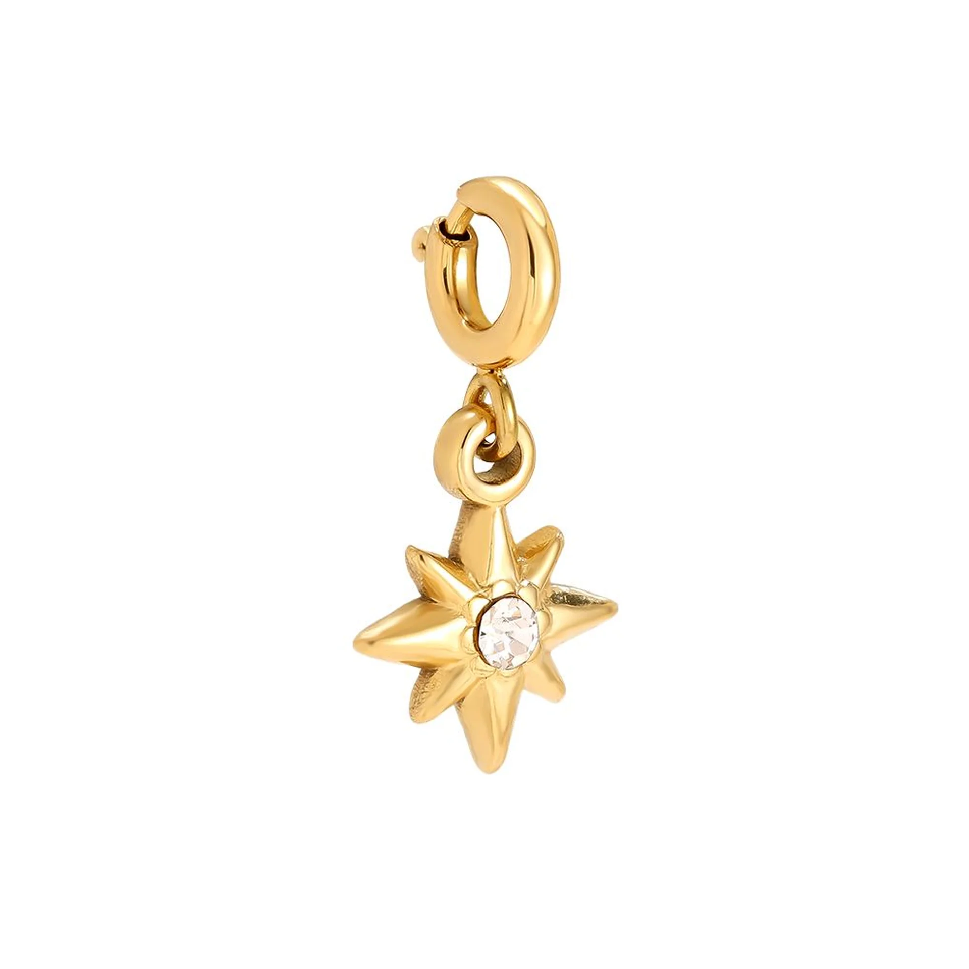 Diamond Star Charm Gold