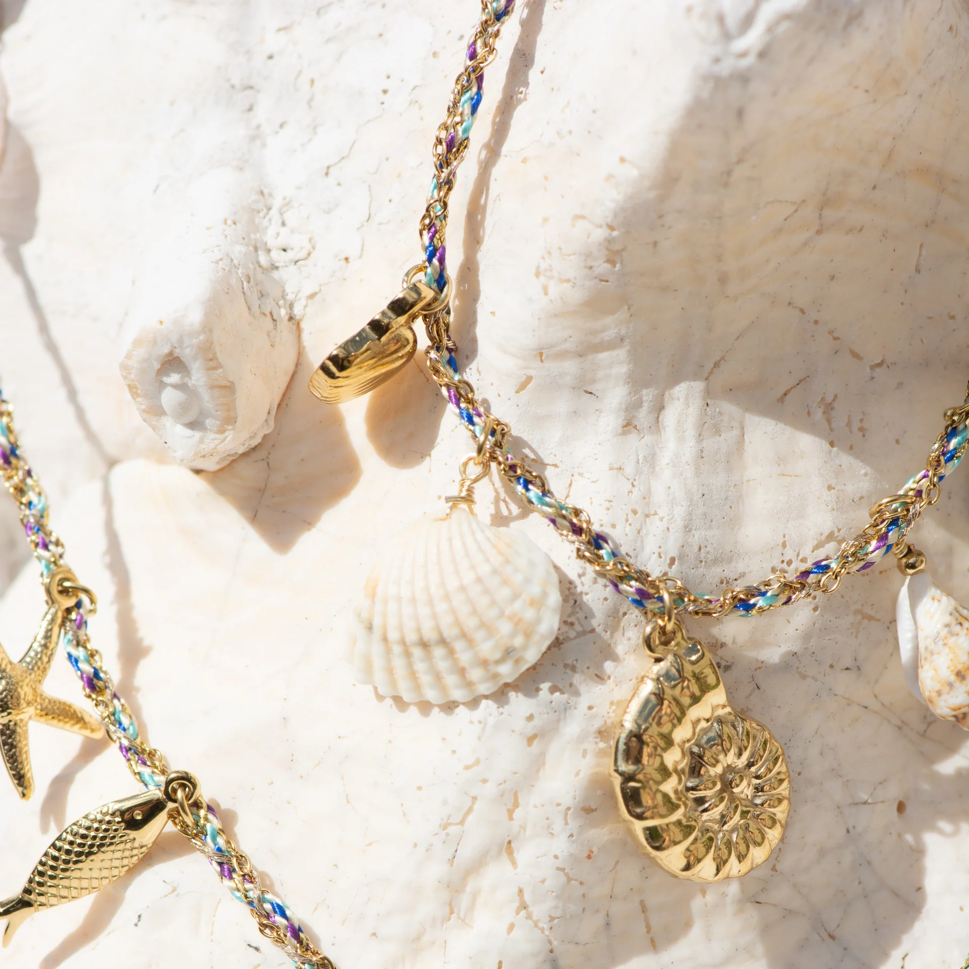 Noï Bracelet Blue/Gold - Afbeelding 2