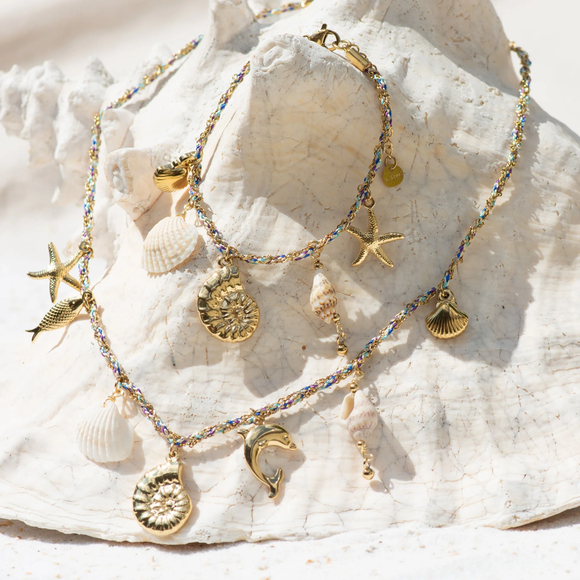Noï Bracelet Blue/Gold - Afbeelding 4