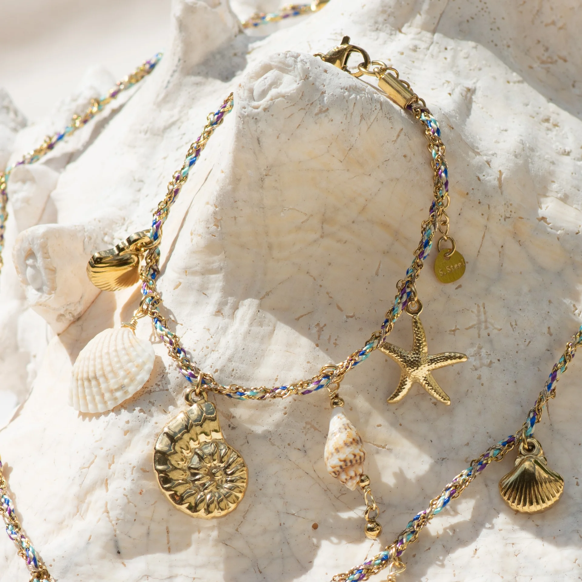 Noï Bracelet Blue/Gold