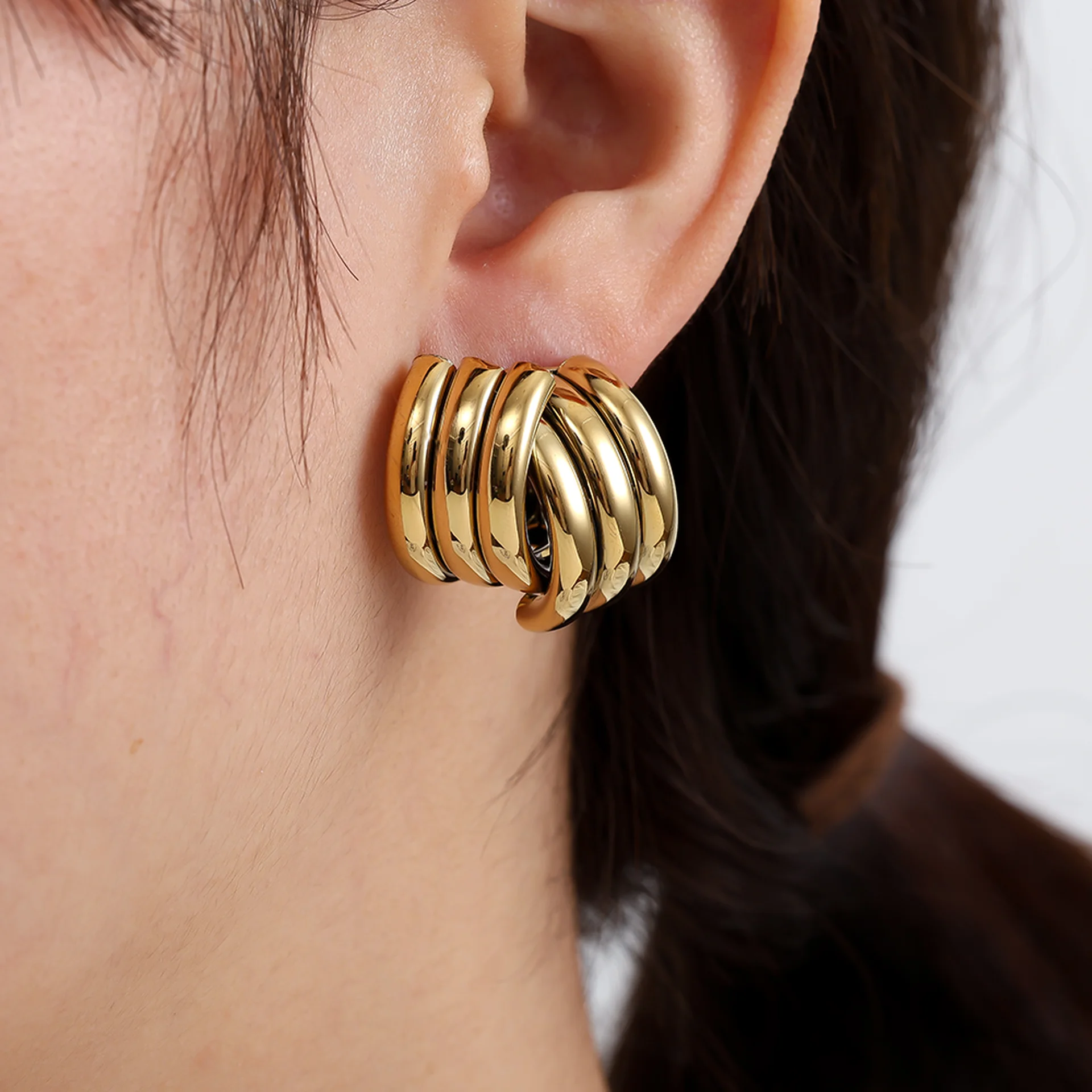 Joy Earrings Gold - Afbeelding 3