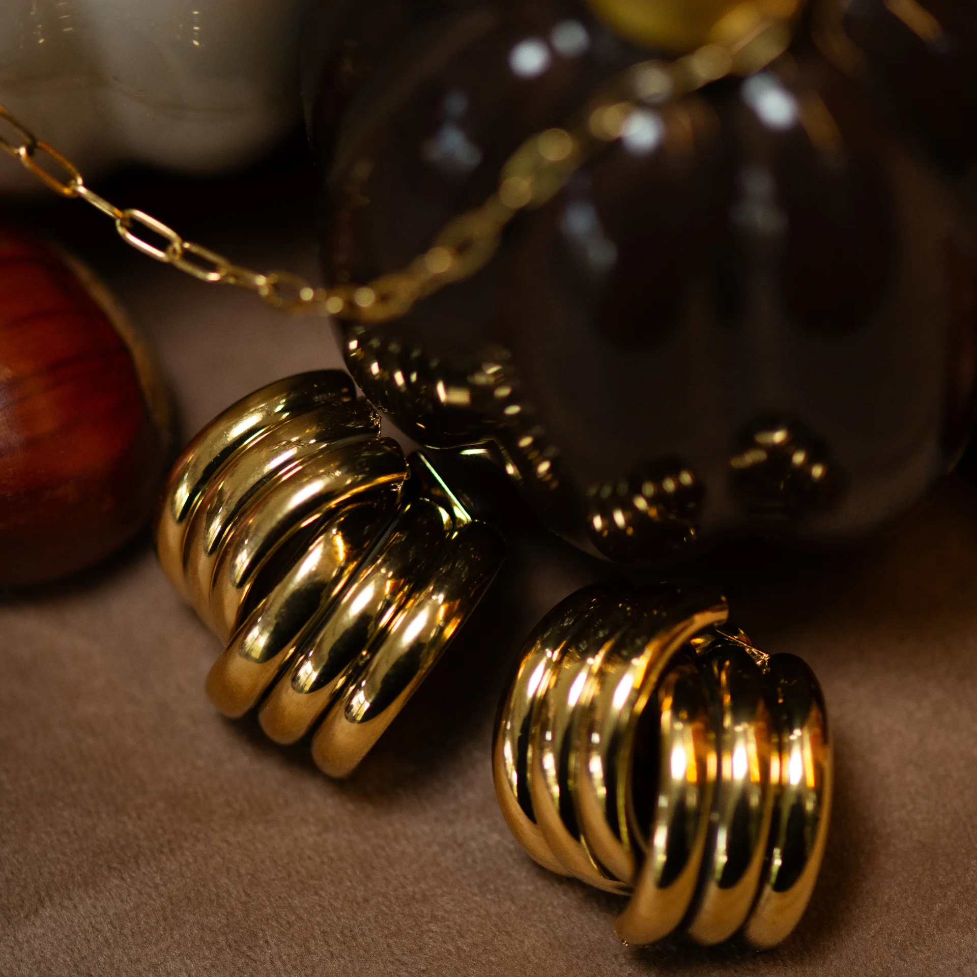 Joy Earrings Gold - Afbeelding 4
