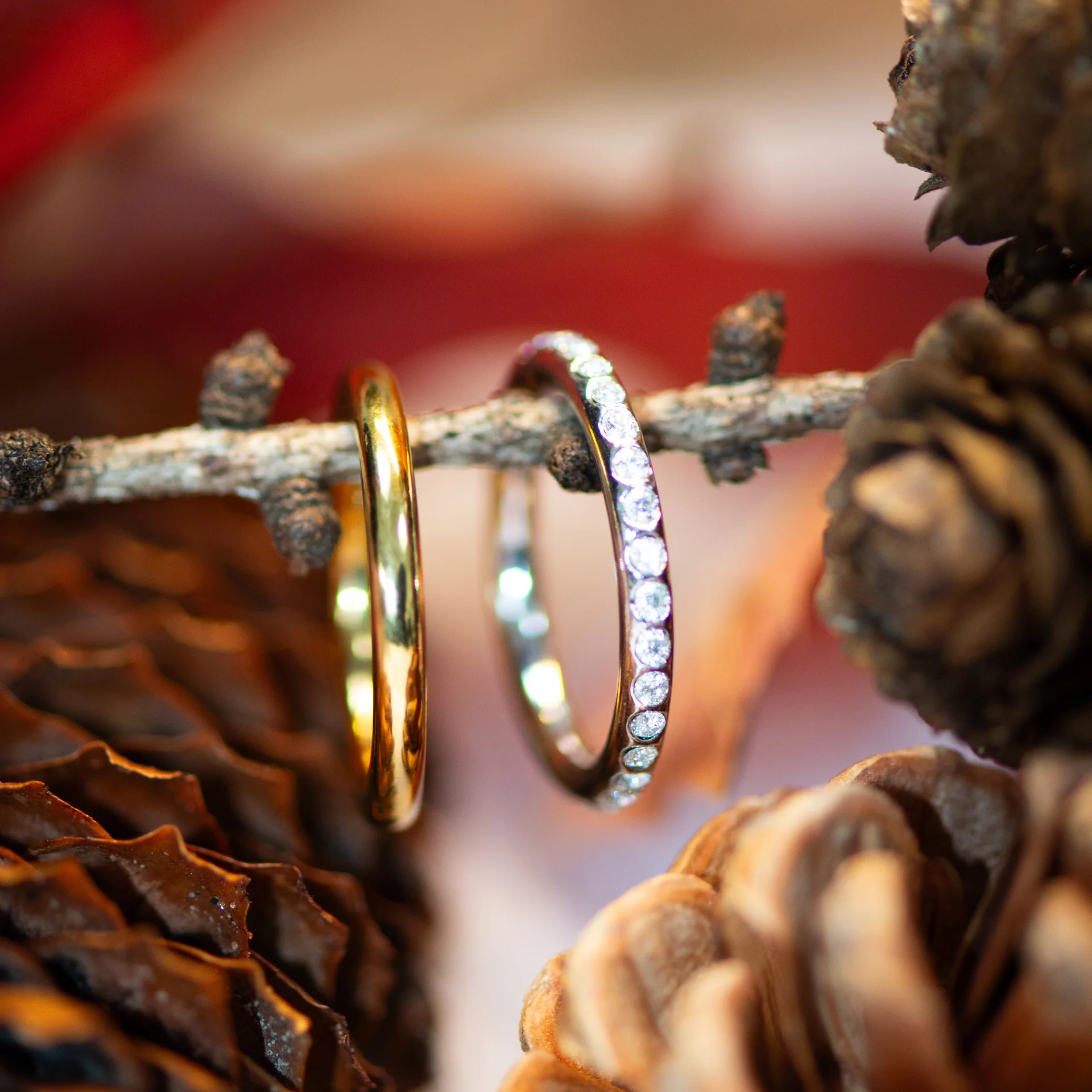 Niva Double Ring Gold/Silver - Afbeelding 4