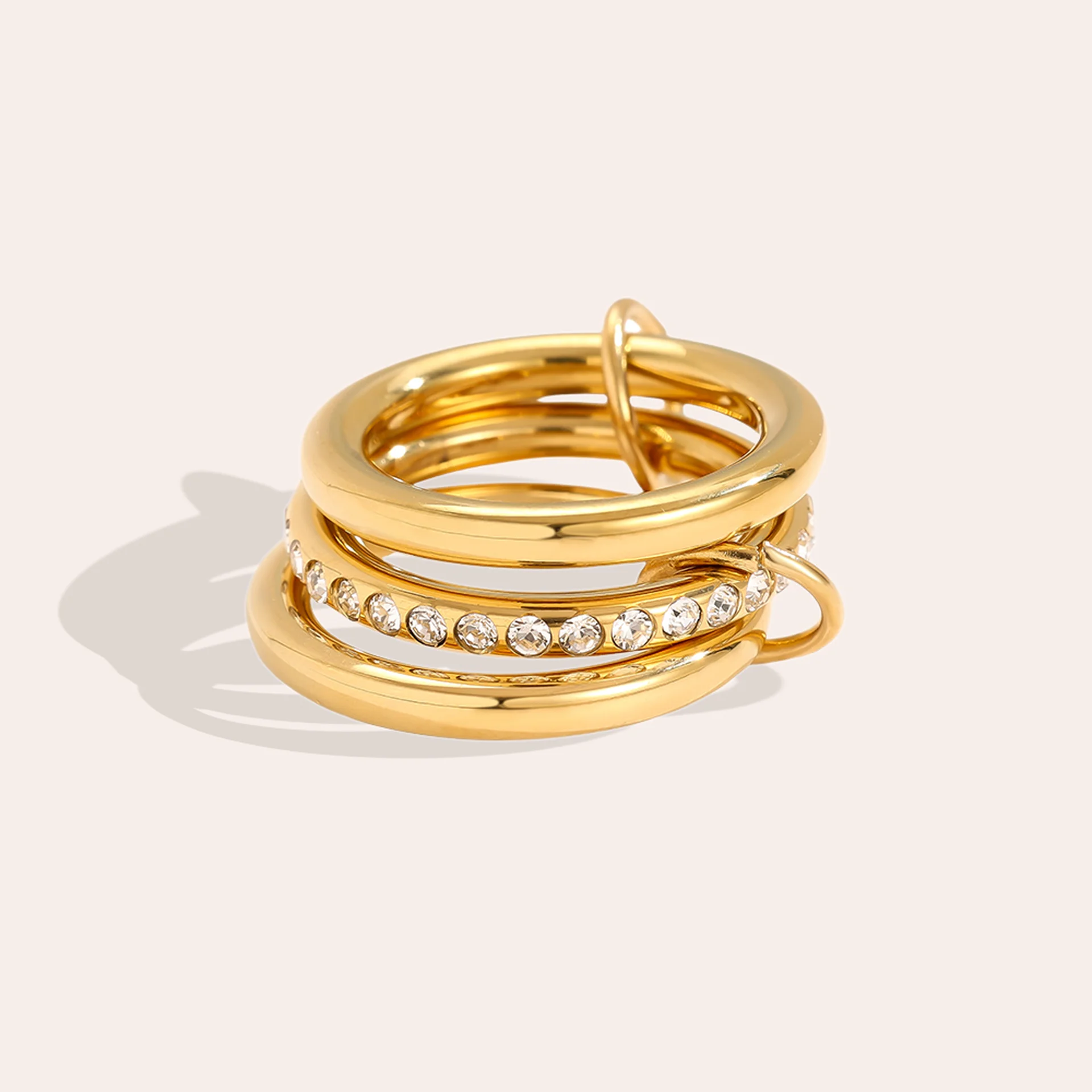 Niva Triple Ring Gold