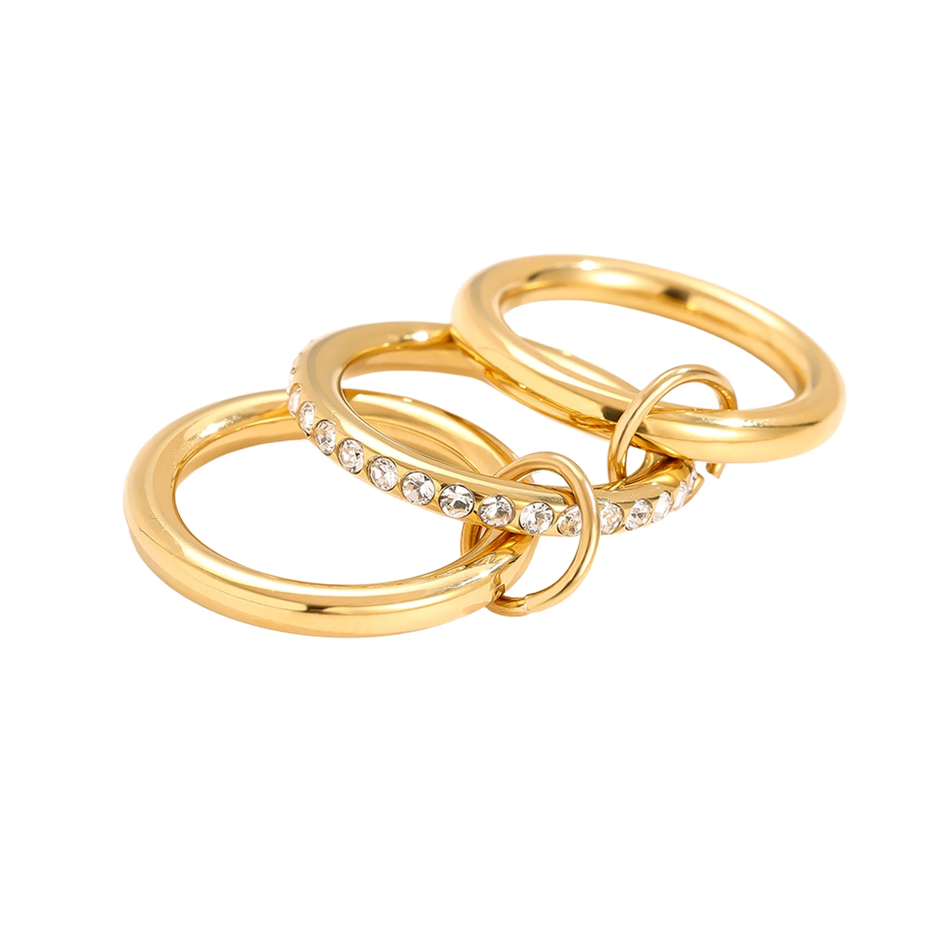 Niva Triple Ring Gold - Afbeelding 3