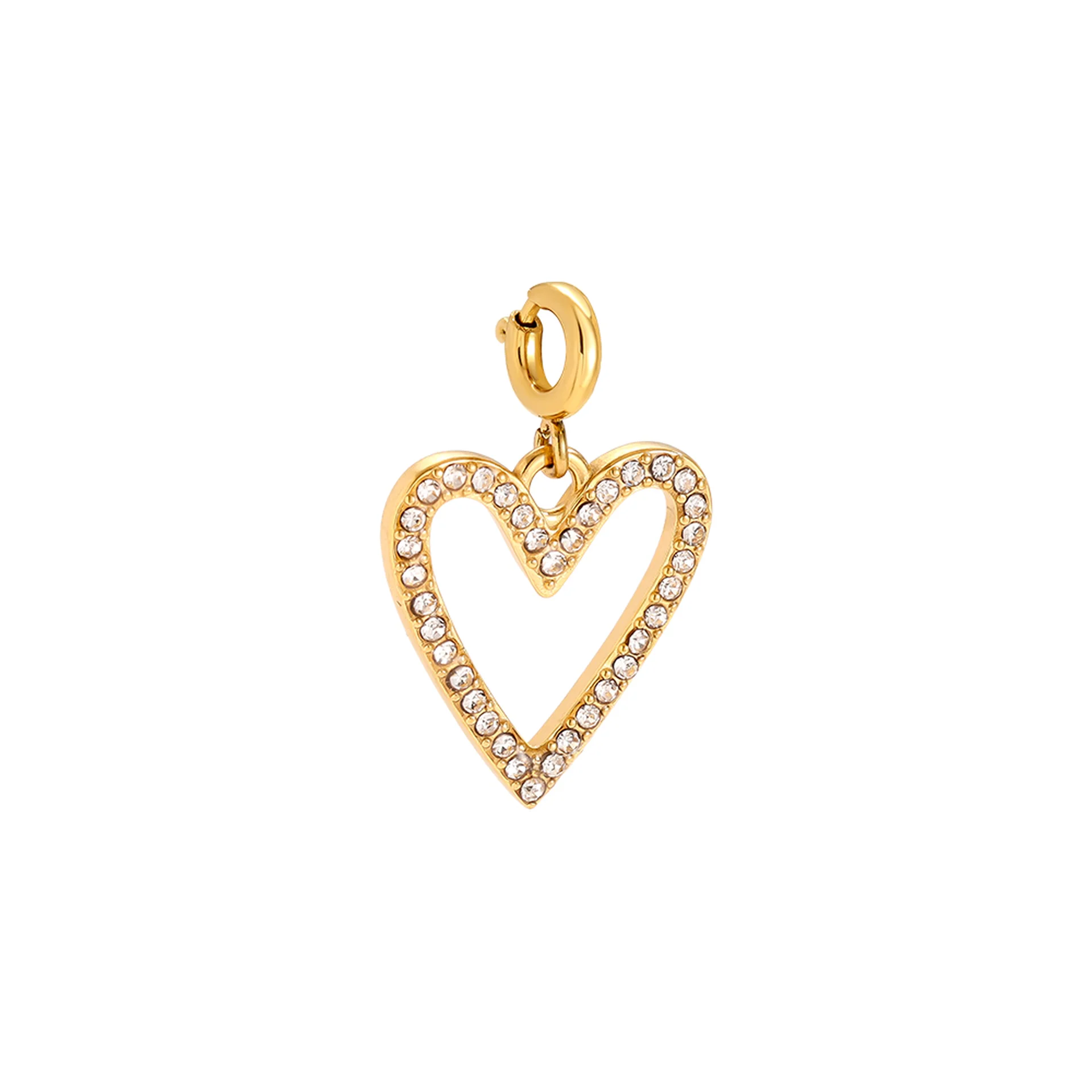 Big Heart Charm Gold