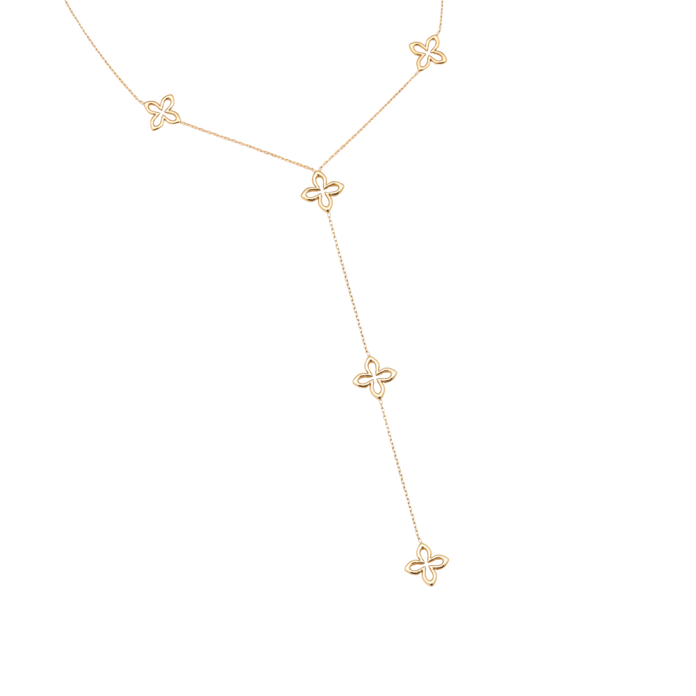 Flora Necklace Gold - Afbeelding 5