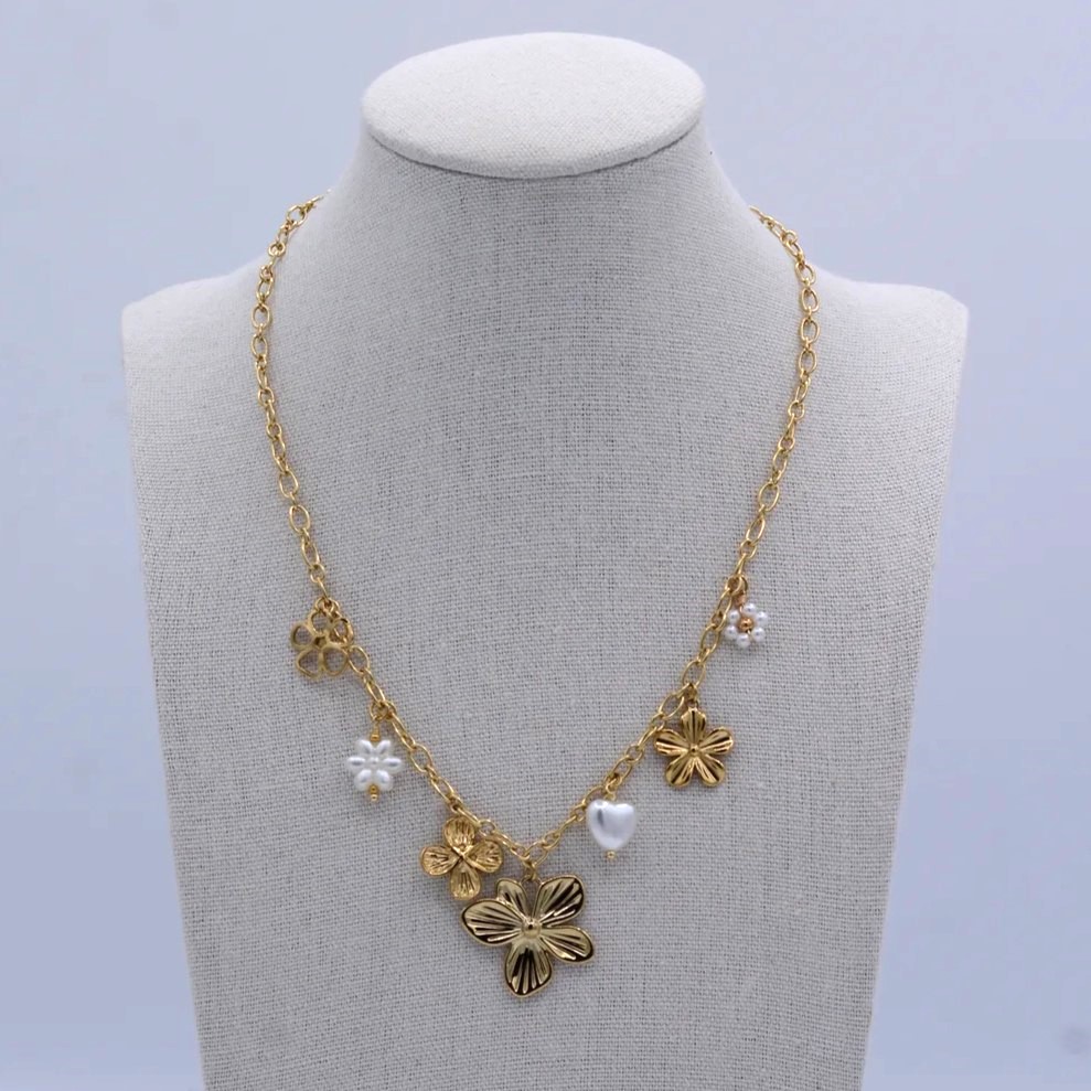 Jasmine Necklace Gold - Afbeelding 2