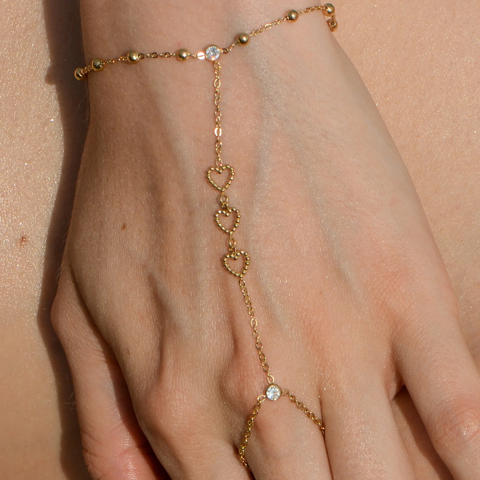Heart Handchain Gold