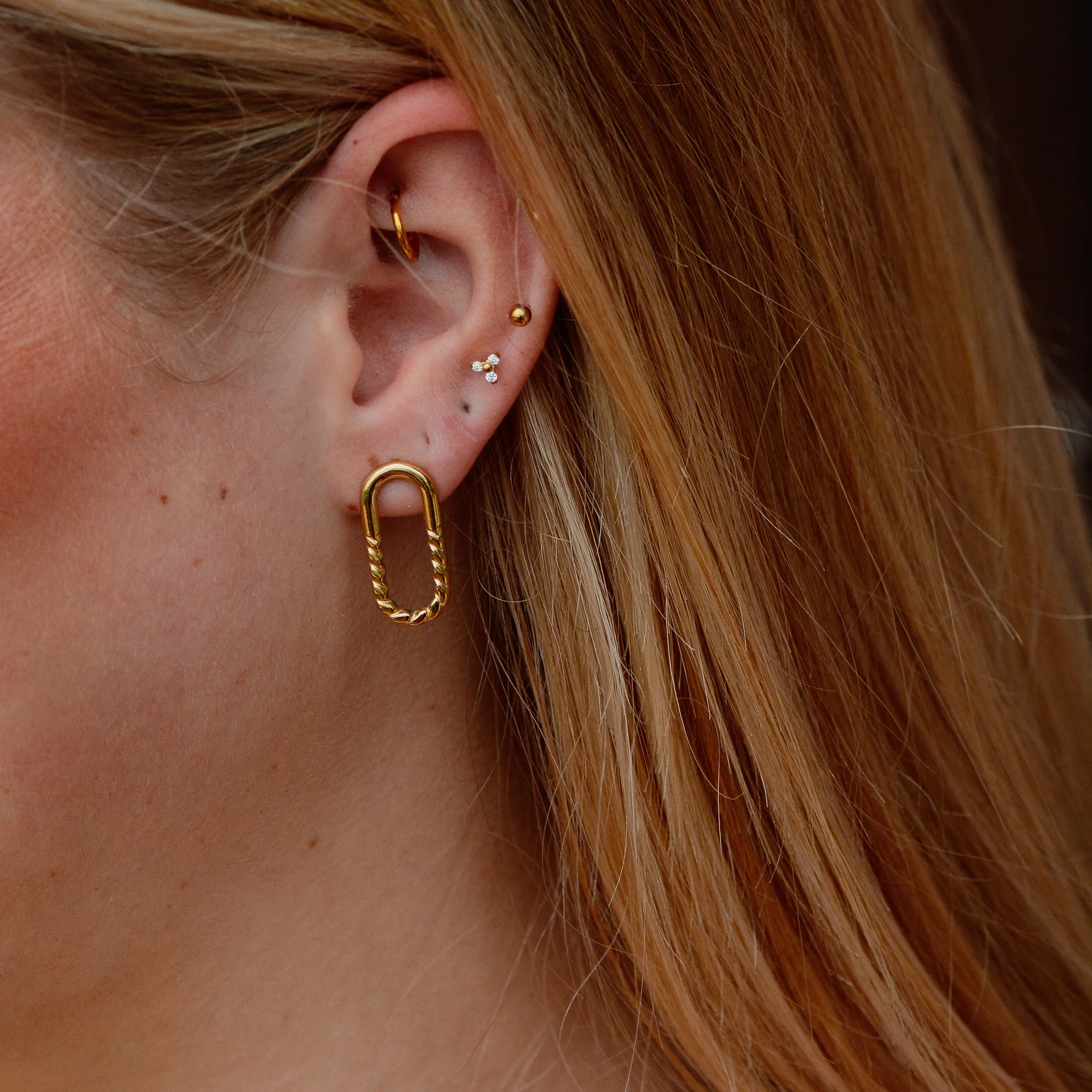 Mona Earrings Gold - Afbeelding 2