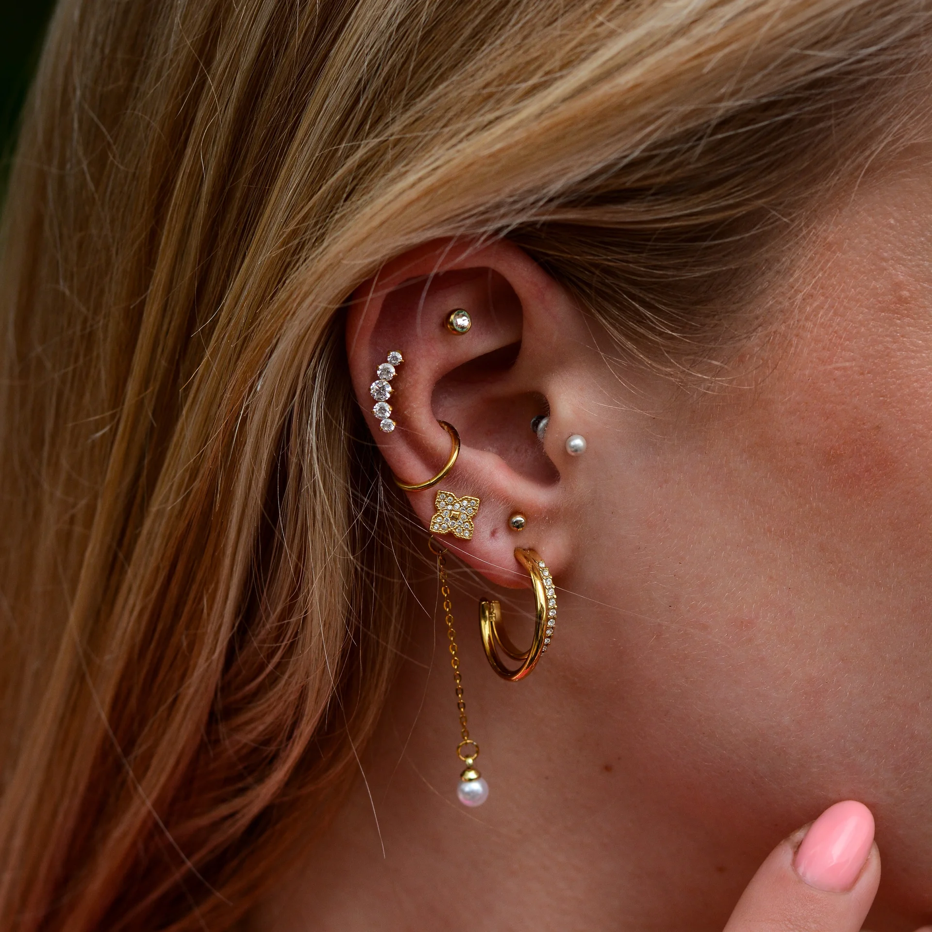Nena Earrings Gold - Afbeelding 2